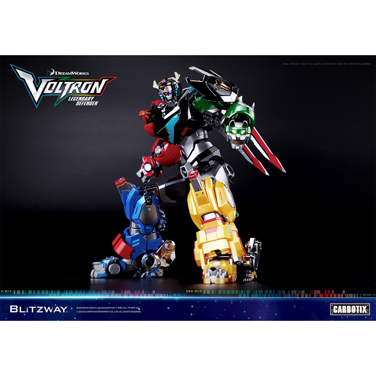 Blitzway CARBOTIX Series Voltron: Legendary Defender Special Limited Edition Action Figure