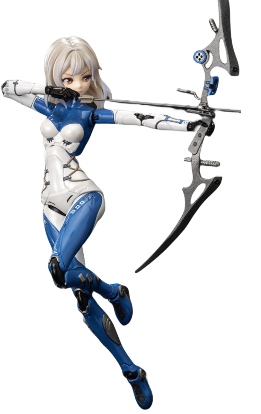 Romankey X VTOYS: Figura Archer Muse Set completo
