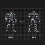 Kits de modelos de ensamblaje de Blokees: Transformers Classis Class - Capitán Gorila, estilo Mecha Musume, miniatura de 12 cm de altura