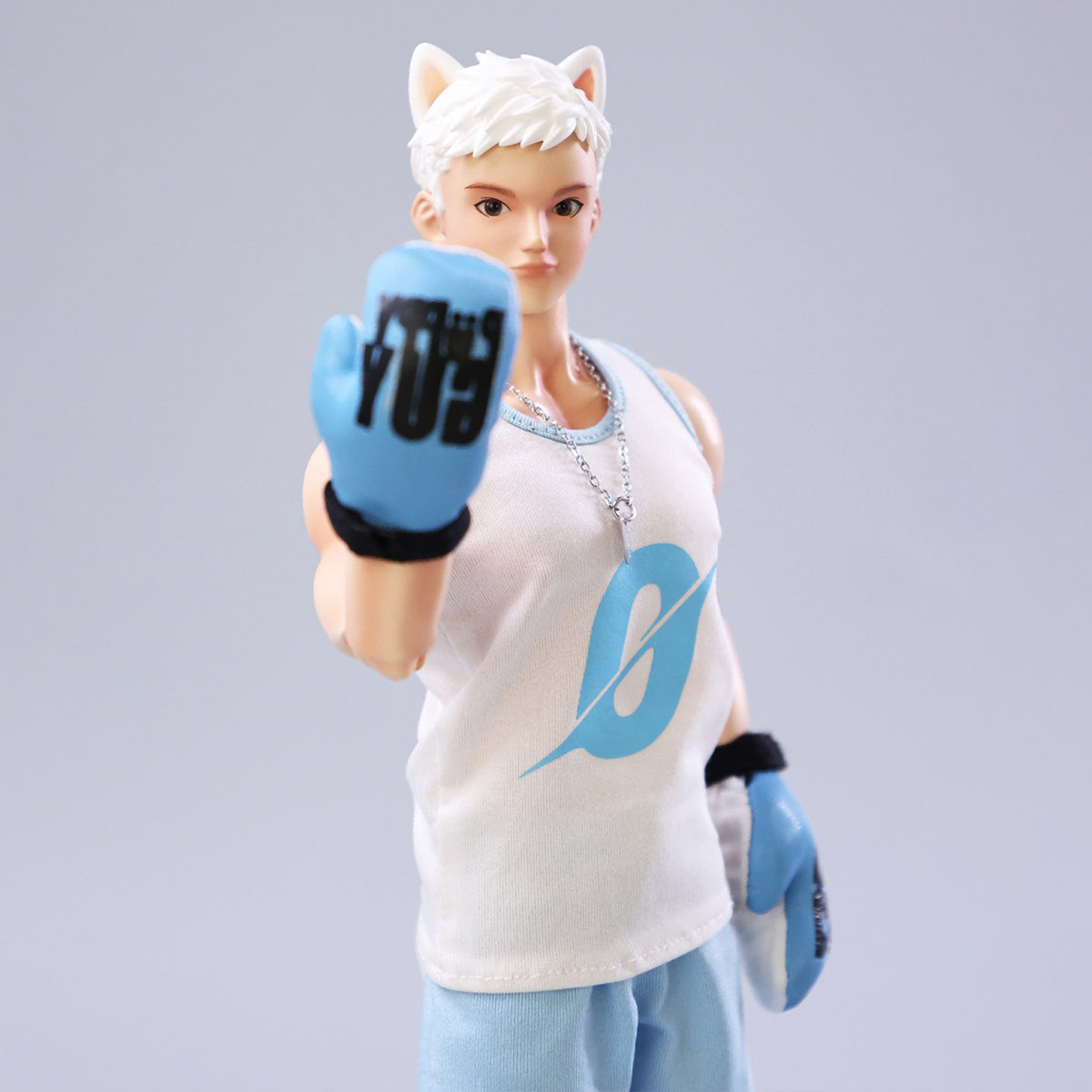 Blue Piper Puppy Guy White BJD Action Figures