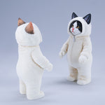JXK, Fluffy Cat, Static Animal Figurine