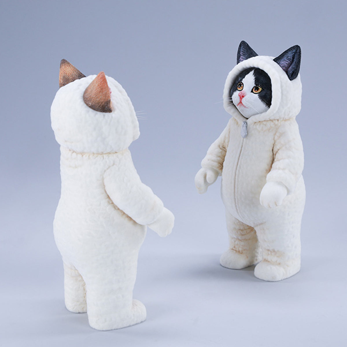 JXK, Fluffy Cat, Static Animal Figurine