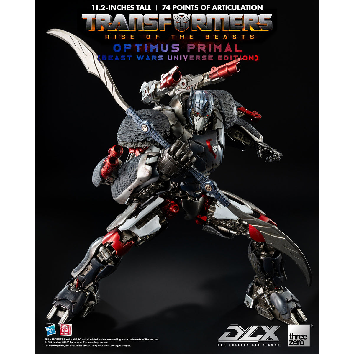 Threezero Transformers: Rise of the Beasts DLX Optimus Primal (Beast Wars Universe Edition) 3Z08850W0 Figure