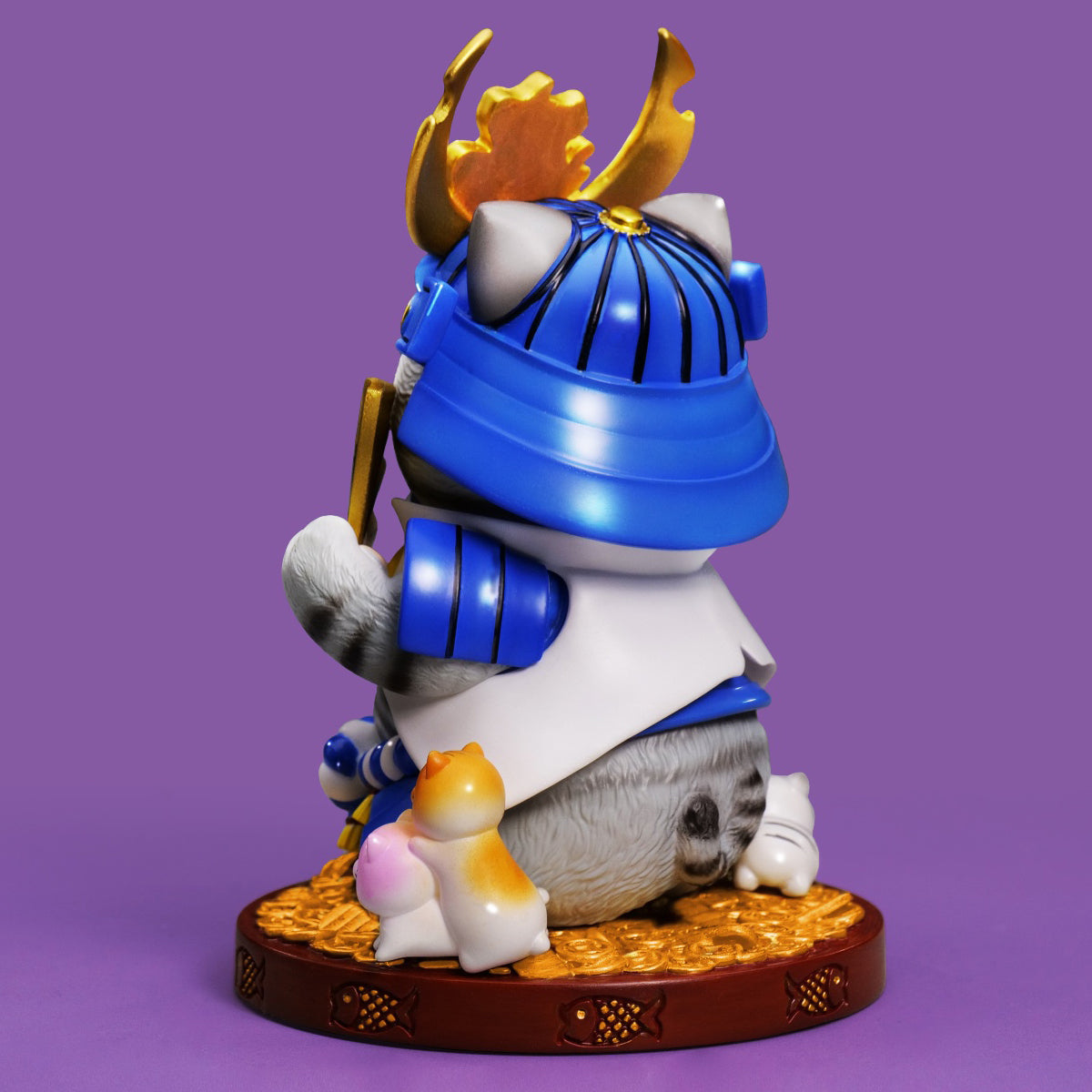 ZFS studio Plutus Cat Mini Edition Blue Color Animal Figurine