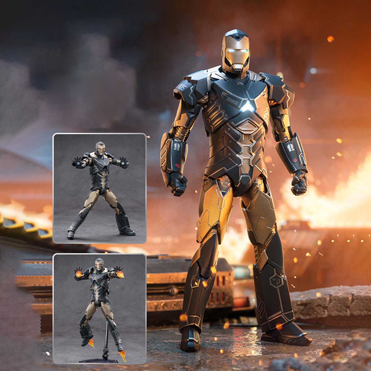 ZD Toys Iron Man MK15 Sneaky (Non-Luminous) Action Figures