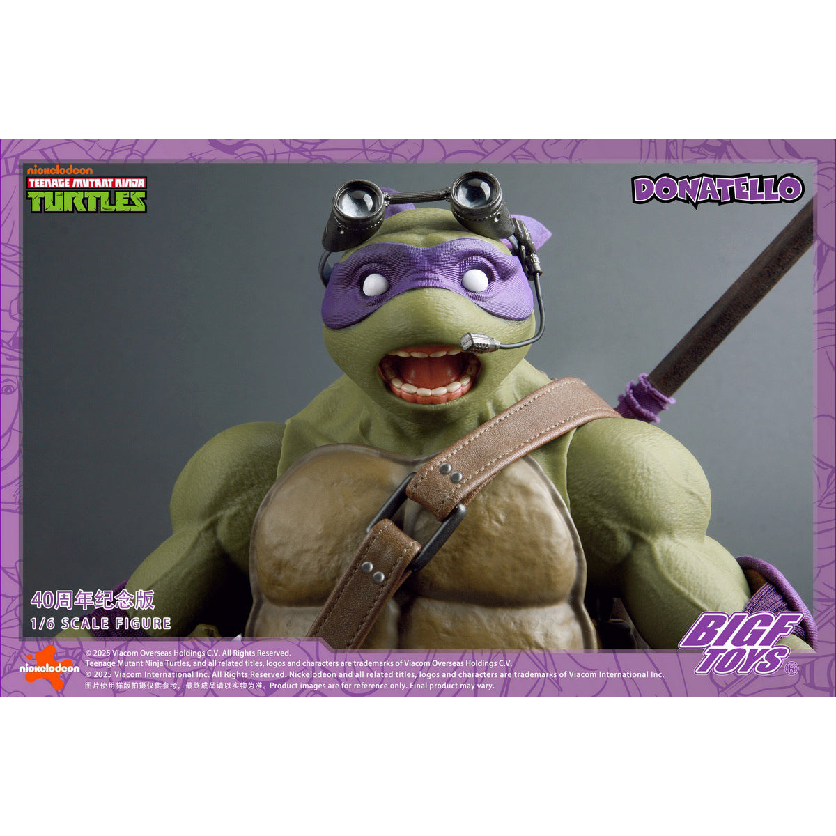 BIGFTOYS BIGF-003 TNMT Donatello 40th Anniversary Edition 1/6 Scale Action Figure