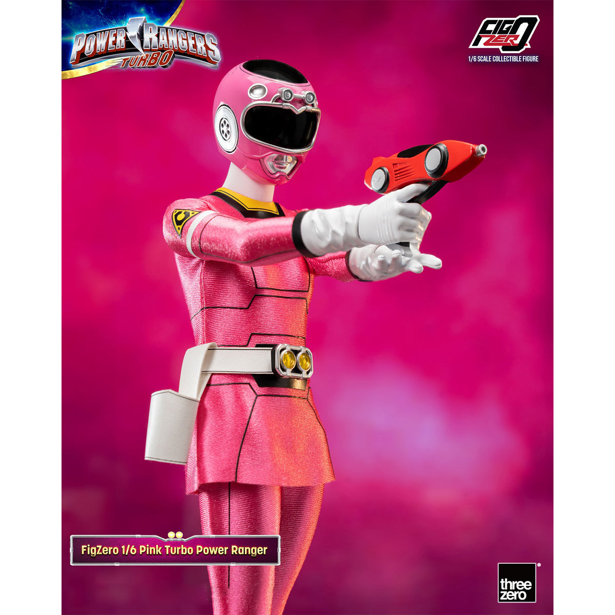 Figurine articulée Threezero Pink Turbo Power Ranger