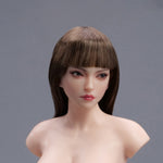 YMTOYS Action Figure Head Sculpt Accessory: Asian Female Head Sculpture - Xiao Zhao, Movable Eye, For 12-inch Miniature Figure