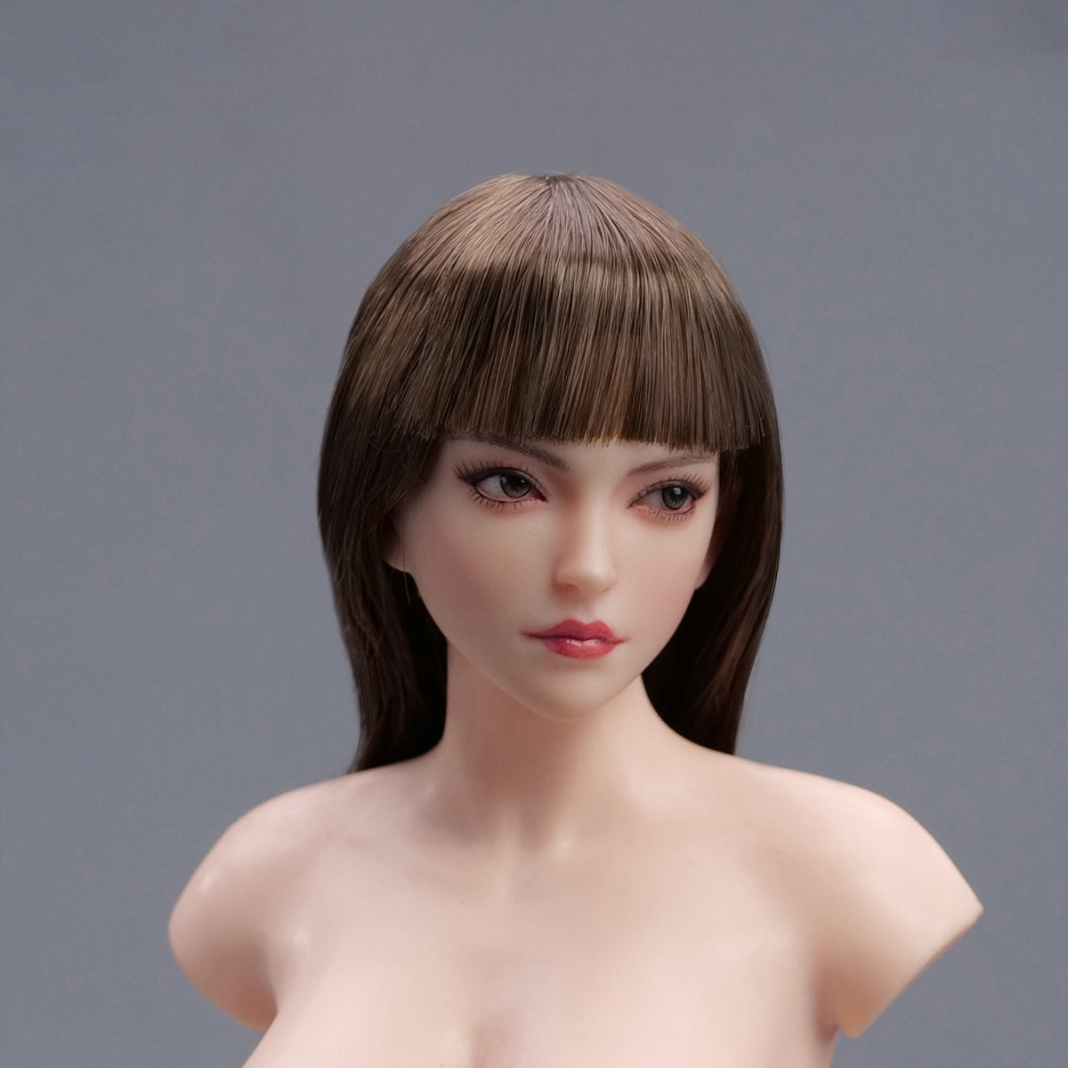 YMTOYS Action Figure Head Sculpt Accessory: Asian Female Head Sculpture - Xiao Zhao, Movable Eye, For 12-inch Miniature Figure