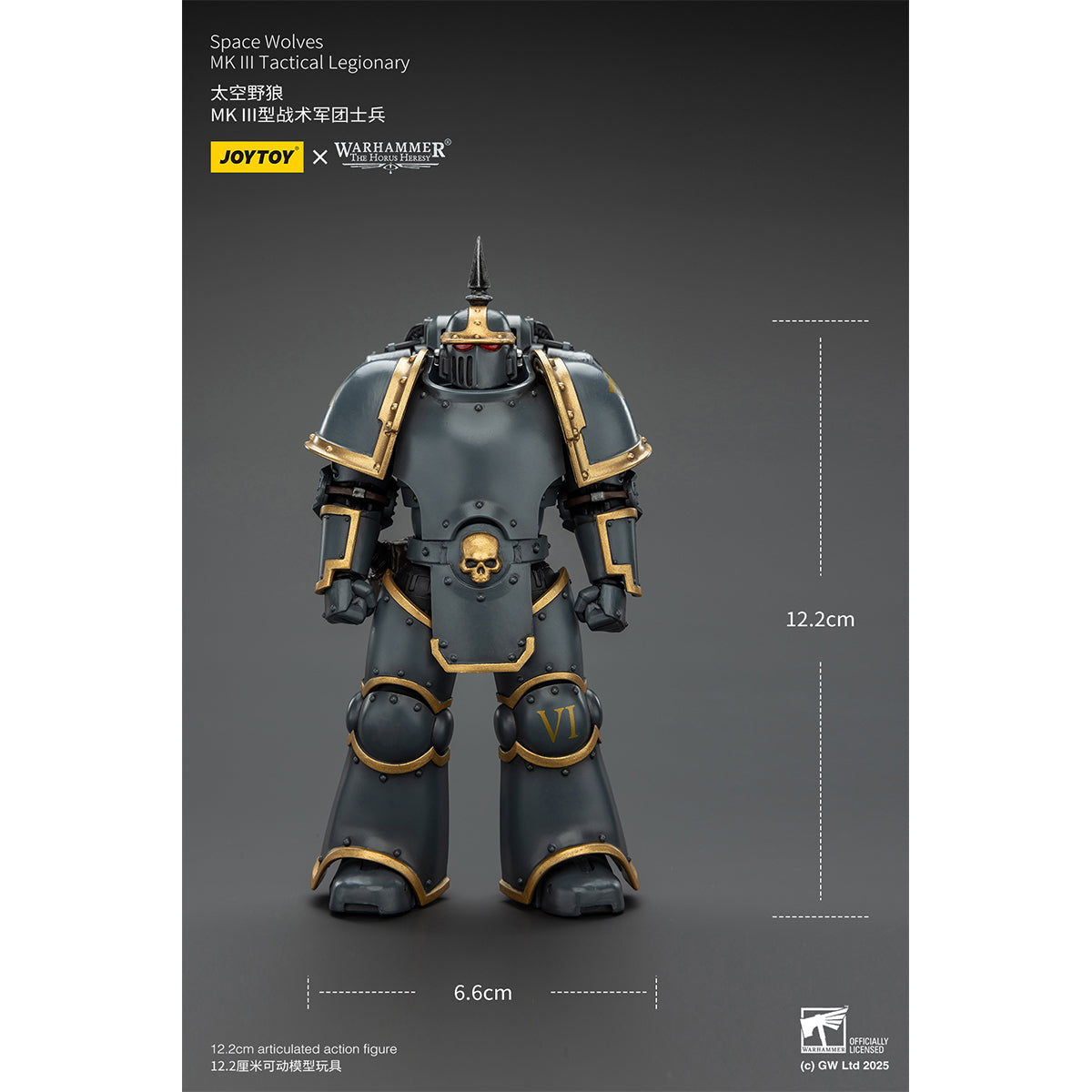 (Only Shipped to the US) JOYTOY Warhammer Space Wolves MK lll Tactical Legionary JT02656 1/18 Scale Action Figure