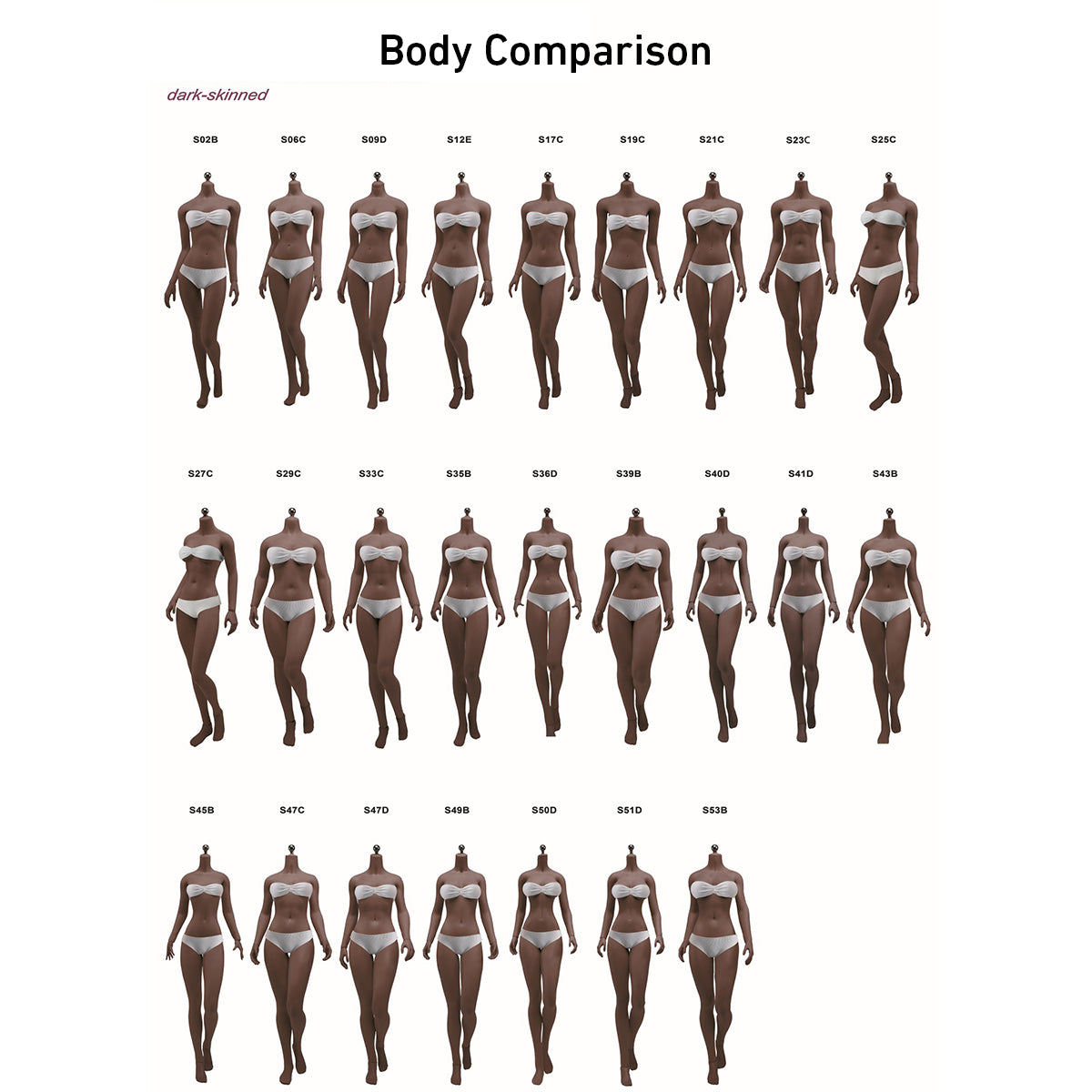 TBLeague, 1/6 Scale Female Seamless Action Figure Body