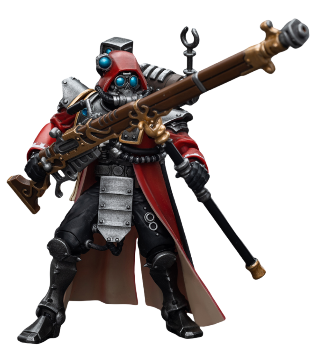 HiPlay JoyToy 40K Collectible Figure: Adeptus Mechanicus Skitarii Ranger with Transuranic Arquebus 1:18 Scale Action Figures JT7851 (Ranger with Transuranic Arquebus)