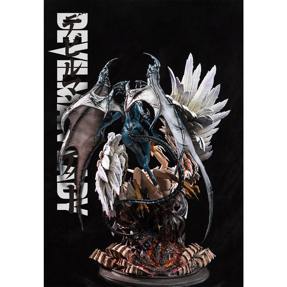 HotCat Studio Devilman Lady - Fudo VS Asuka Lan Art Collectible Statue