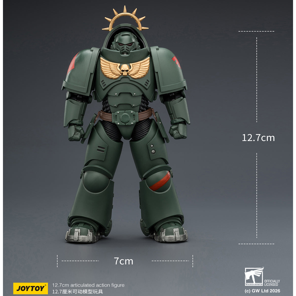 JOYTOY Warhammer 40,000: Space Marine 2 Heavy Intercessor with Heavy Bolt Rifle and Bolt Pistol (Game Edition) 1/18 Scale Action Figure