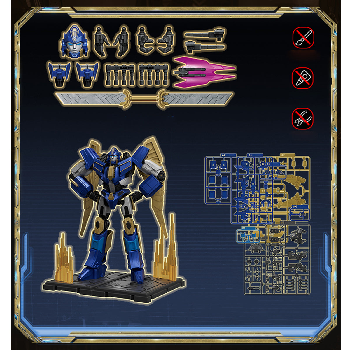(Only Shipped to the US) BLOKEES transformers Origins One Sentinel Prime Assembly Model Kits Beyond Edition