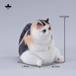 JXK Chubby Cat Static Animal Figurine