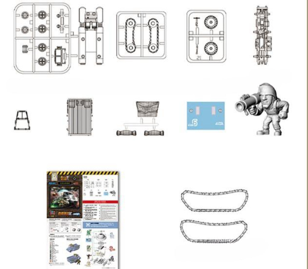 Xinshi Model Metal Slug X: Land Seek Truck Assembly Model Kits