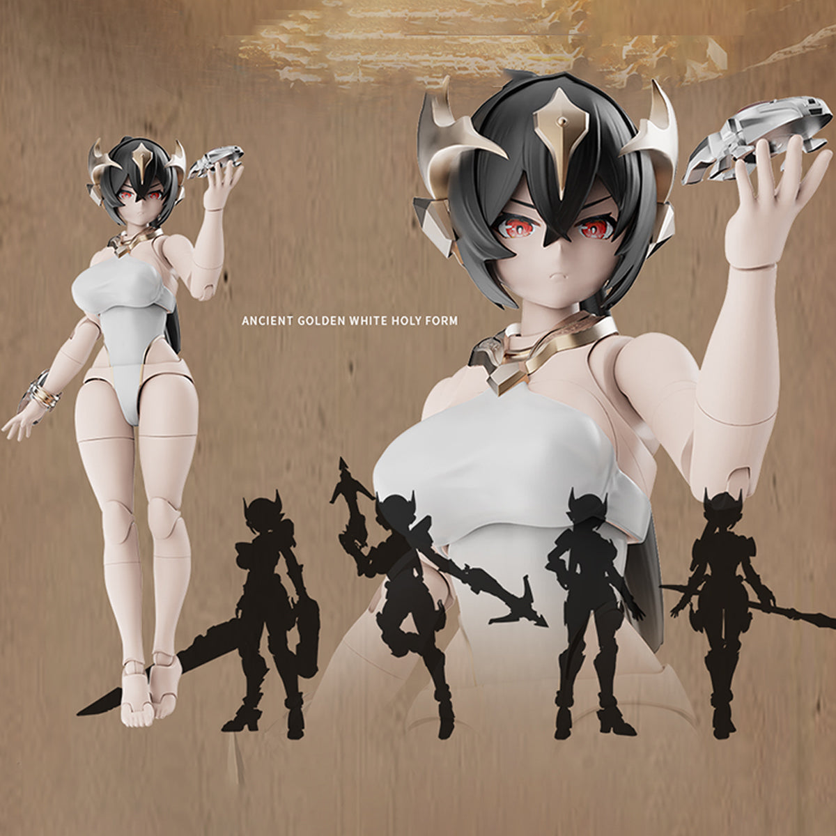 Yubo Creative Warrior Goddess Lia Dual Body + Motorcycle Assembly Model Kits