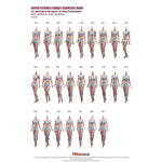 TBLeague Female Seamless Medium/Large Bust More/Medium Muscular Type Headless Detachable Feet 1/6 Scale Action Figure Body