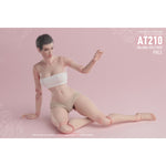 Figura de acción femenina Worldbox con cuerpo estándar, busto mediano, piel pálida y cintura articulada de abeja.