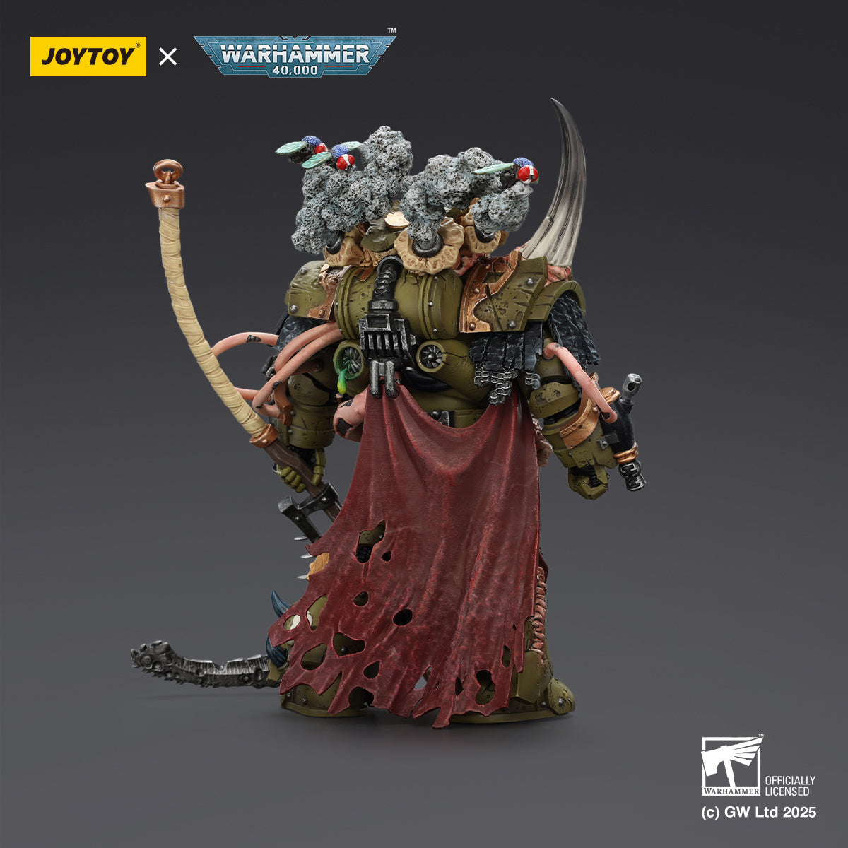 (Only Shipped to the US) JOYTOY Death Guard Deathshroud Terminator Champion with Manreaper and Plaguespurter Gauntlets JT02571 1/18 Scale Warhammer Action Figure