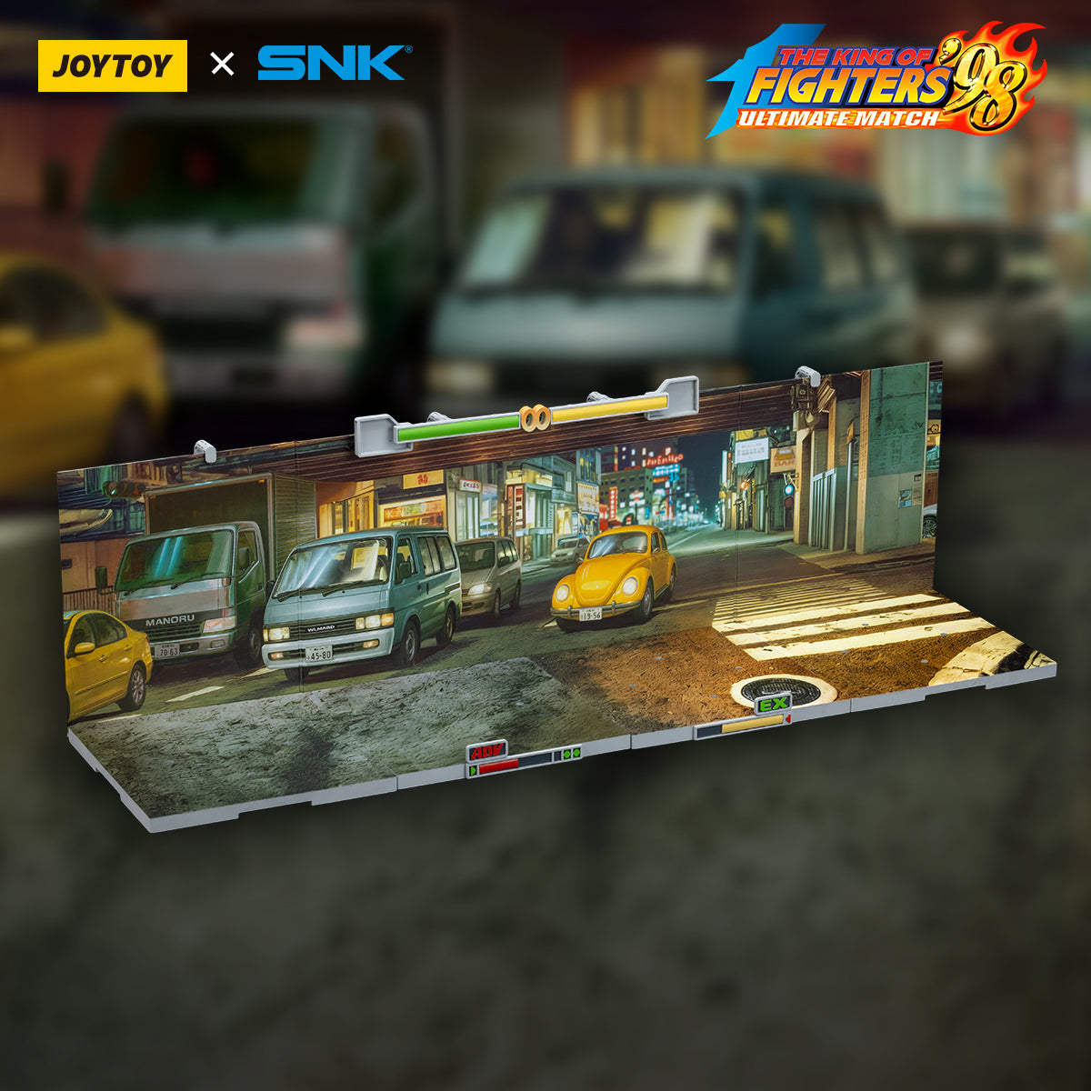 JOYTOY SNK 1/18 KOF'98UM Stage Base-Japan Street JT01734 For Action Figurine