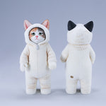 JXK, Fluffy Cat, Static Animal Figurine