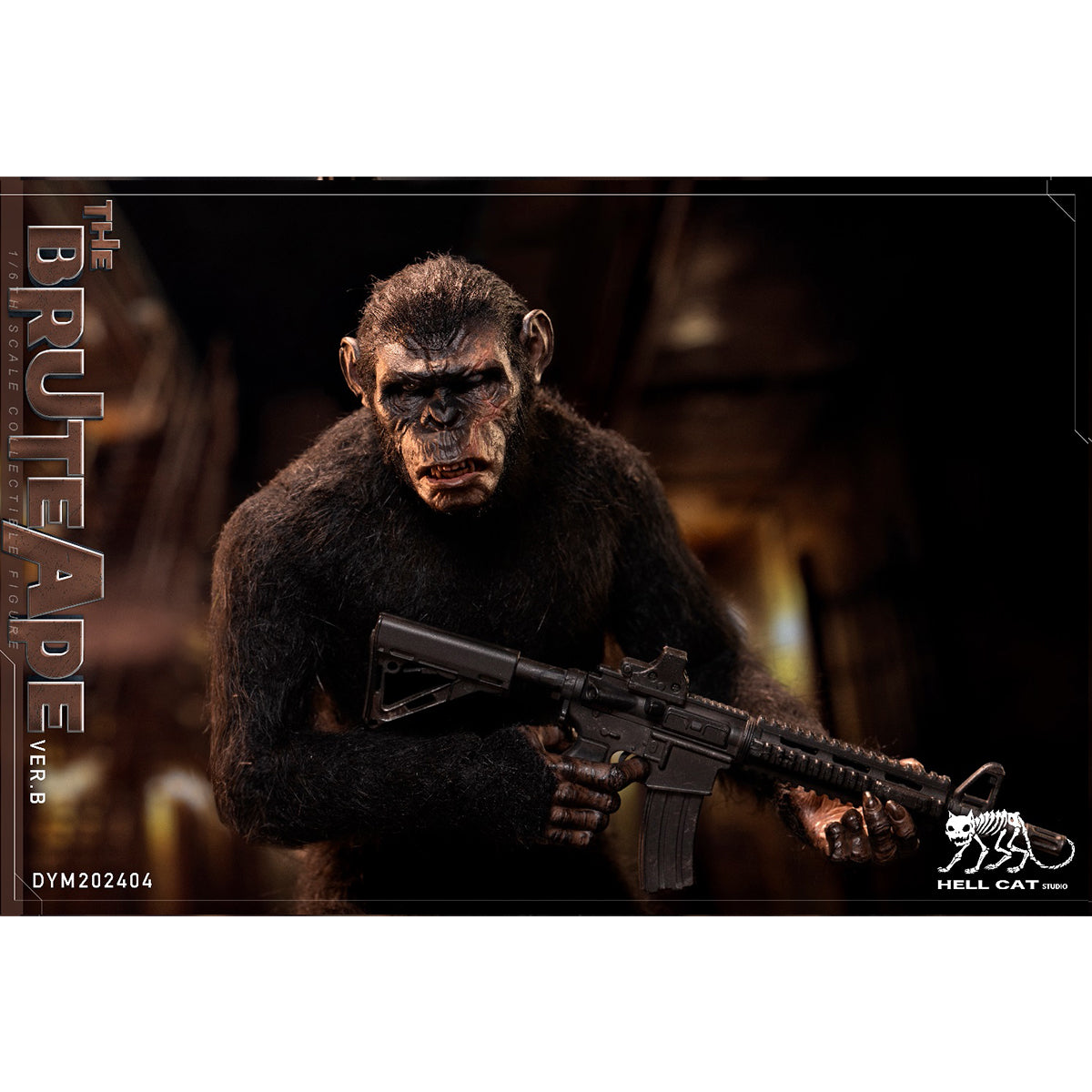 Hellcat, Ape Leader & Black Painted Horse 1/6 Scale Action Figure