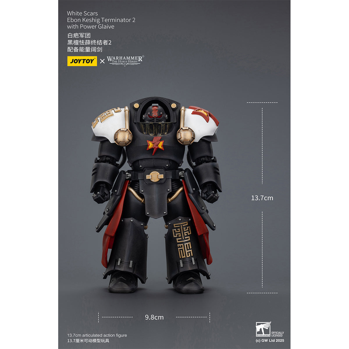JOYTOY Warhammer White Scars Legion Praetor & White Scars Ebon Keshig Terminator 1/18 Scale Action Figure