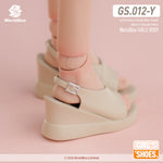 Worldbox Female Apricot Sandals Shoes Boots GS012Y 1/6 Scale Doll Accessory Fit Action Figure