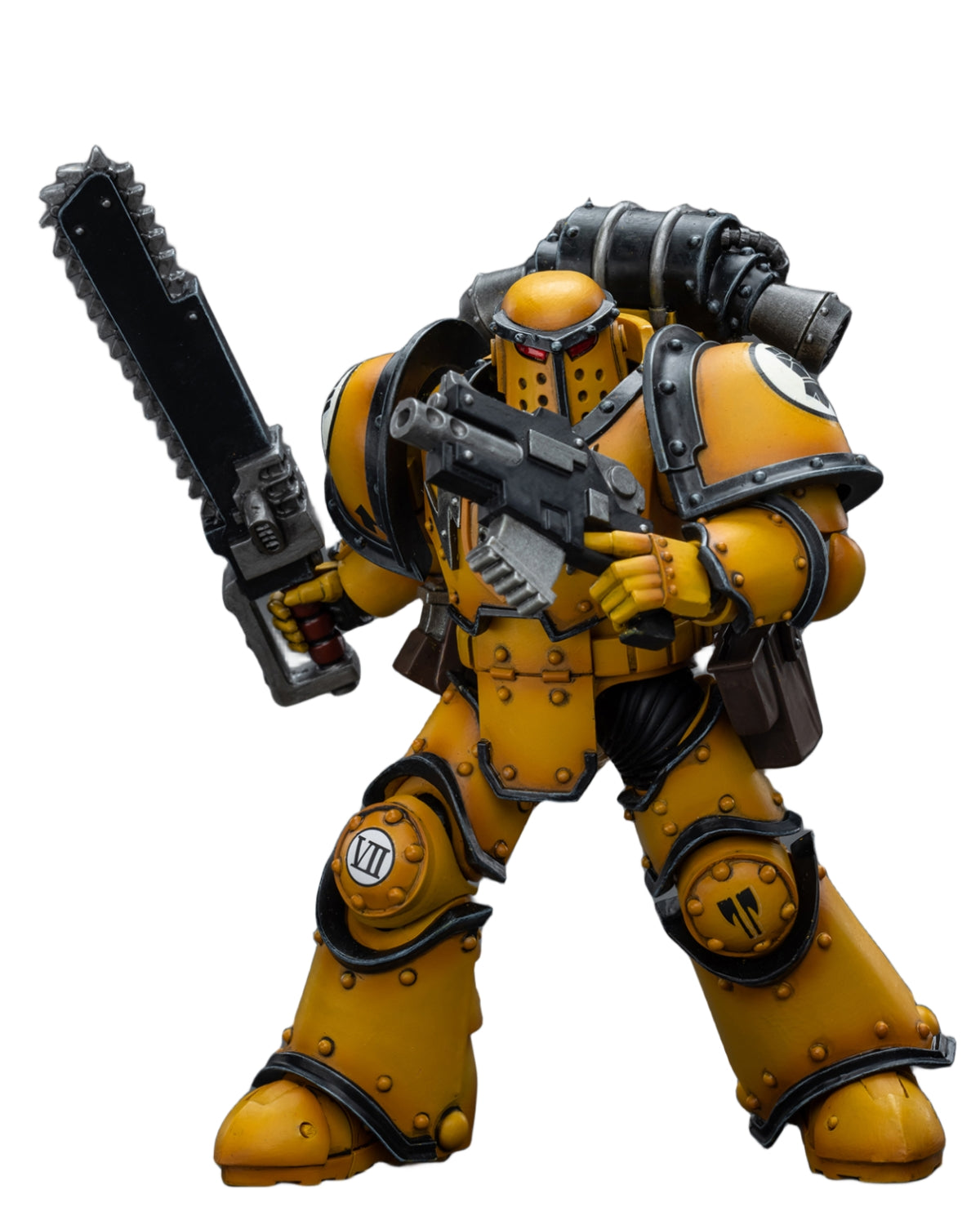 HiPlay JoyToy 40K Collectible Figure: Imperial Fists Legion MkIII Despoiler Squad Legion Despoiler with Chainsword 1:18 Scale Action Figures JT9091