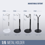 ZYTOYS, Type Y/Type U/Waist C Type Metal Display Stand Platform Props, Doll Accessory for 12-inches Figure