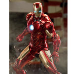 Figura de acción coleccionable de la serie aniversario de ZD Toys: Iron Man MK4, edición iluminada, altura 18 cm (miniatura)