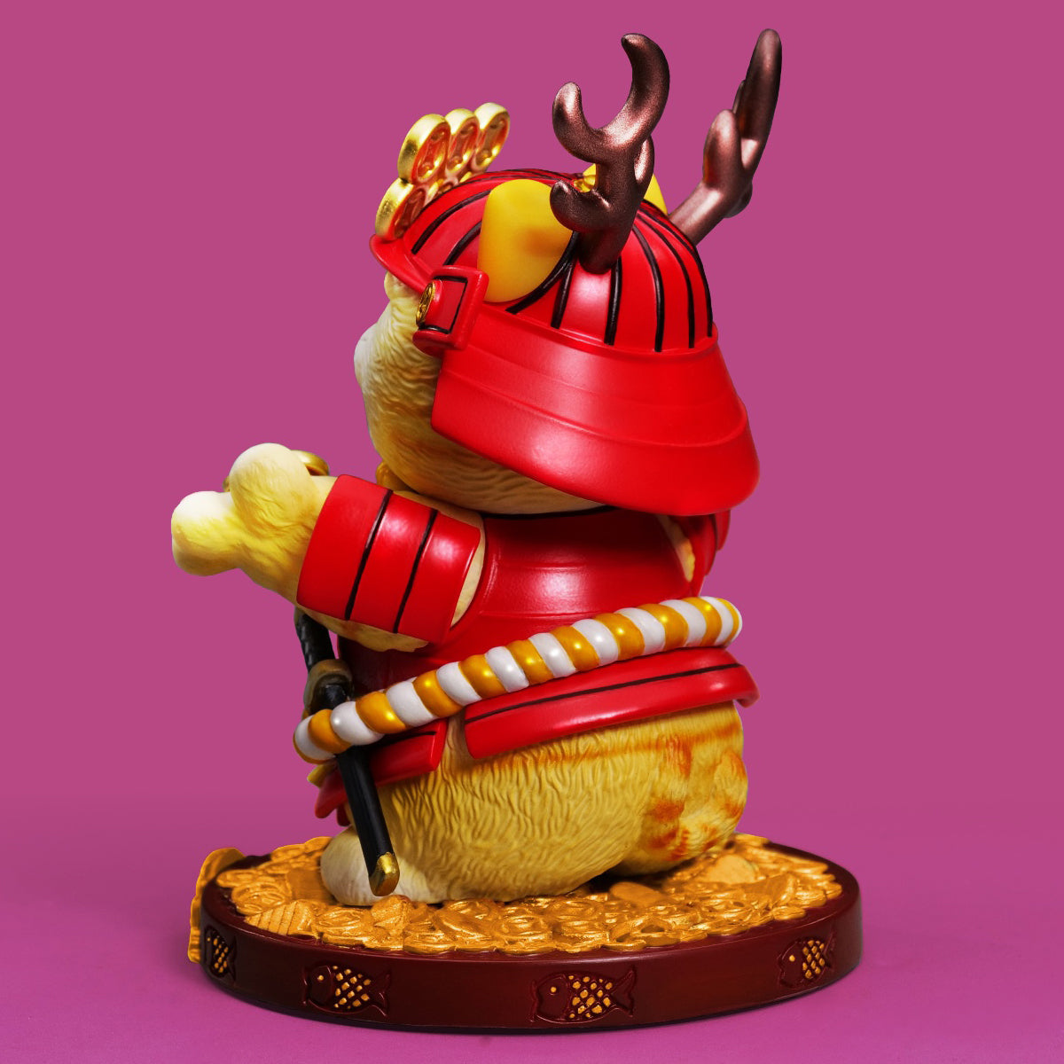 ZFS studio Plutus Cat Mini Edition Red Color Animal Figurine