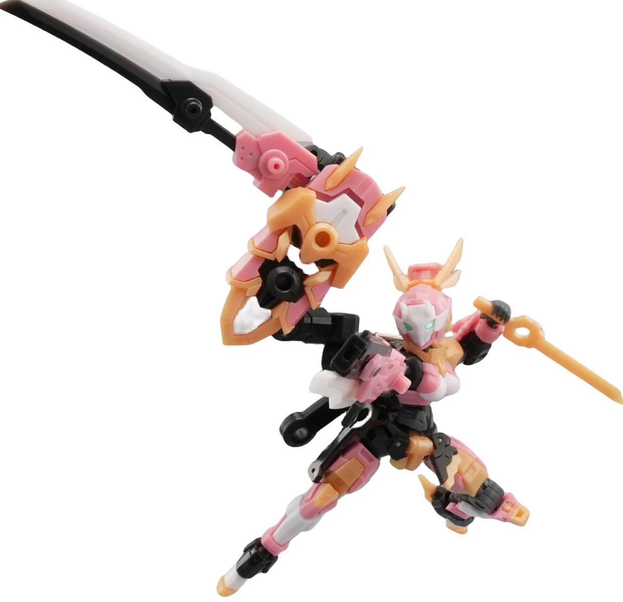 HiPlay FIFTYSEVEN Plastic Model Kits: Armoreo Puppet - Sakura Edge, Anime Style, Mecha Musume, 1:24 Scale Collectible Action Figures (Sakura Edge)