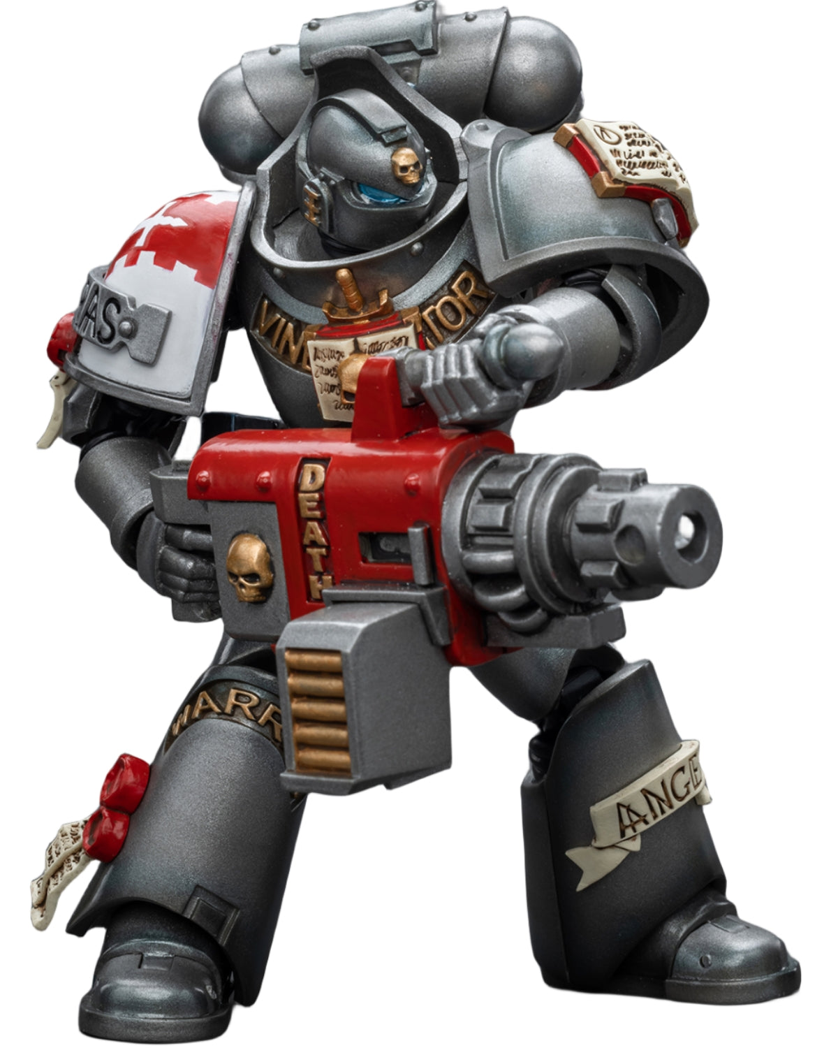 HiPlay JoyToy Warhammer 40K Collectible Figure: Grey Knights Strike Squad Grey Knight with Psycannon 1:18 Scale Action Figures JT9015