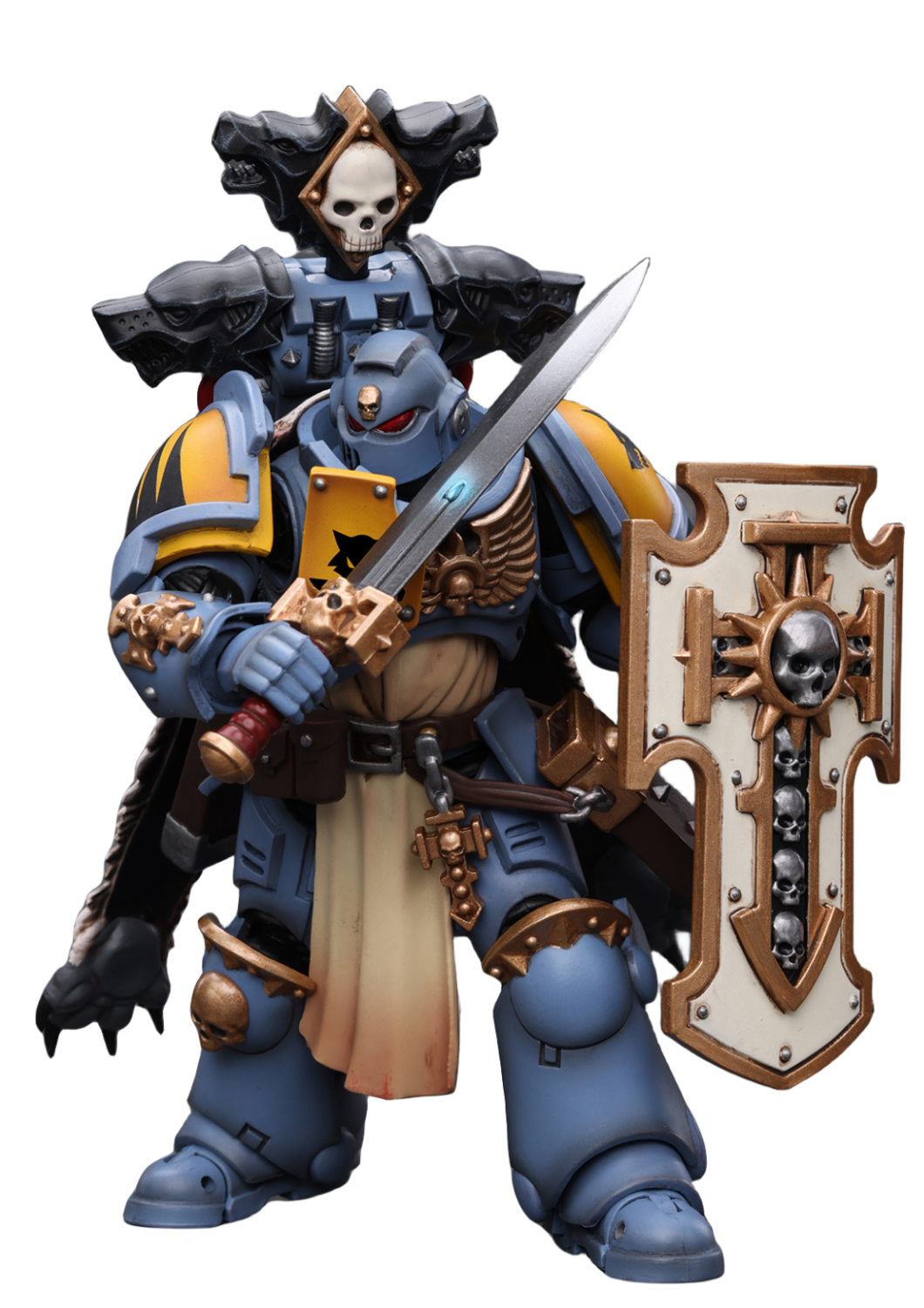 HiPlay JoyToy 40K Collectible Figure: Primaris Space Marines Space Wolves Bladeguard Veteran 1:18 Scale Action Figures JT2795 (Space Wolves JT2795)