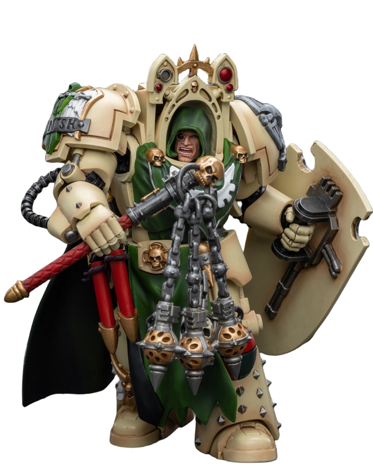 HiPlay JoyToy JT9190 40K Collectible Figure: Dark Angels Deathwing Knight Master with Flail of The Unforgiven 1:18 Scale Action Figures