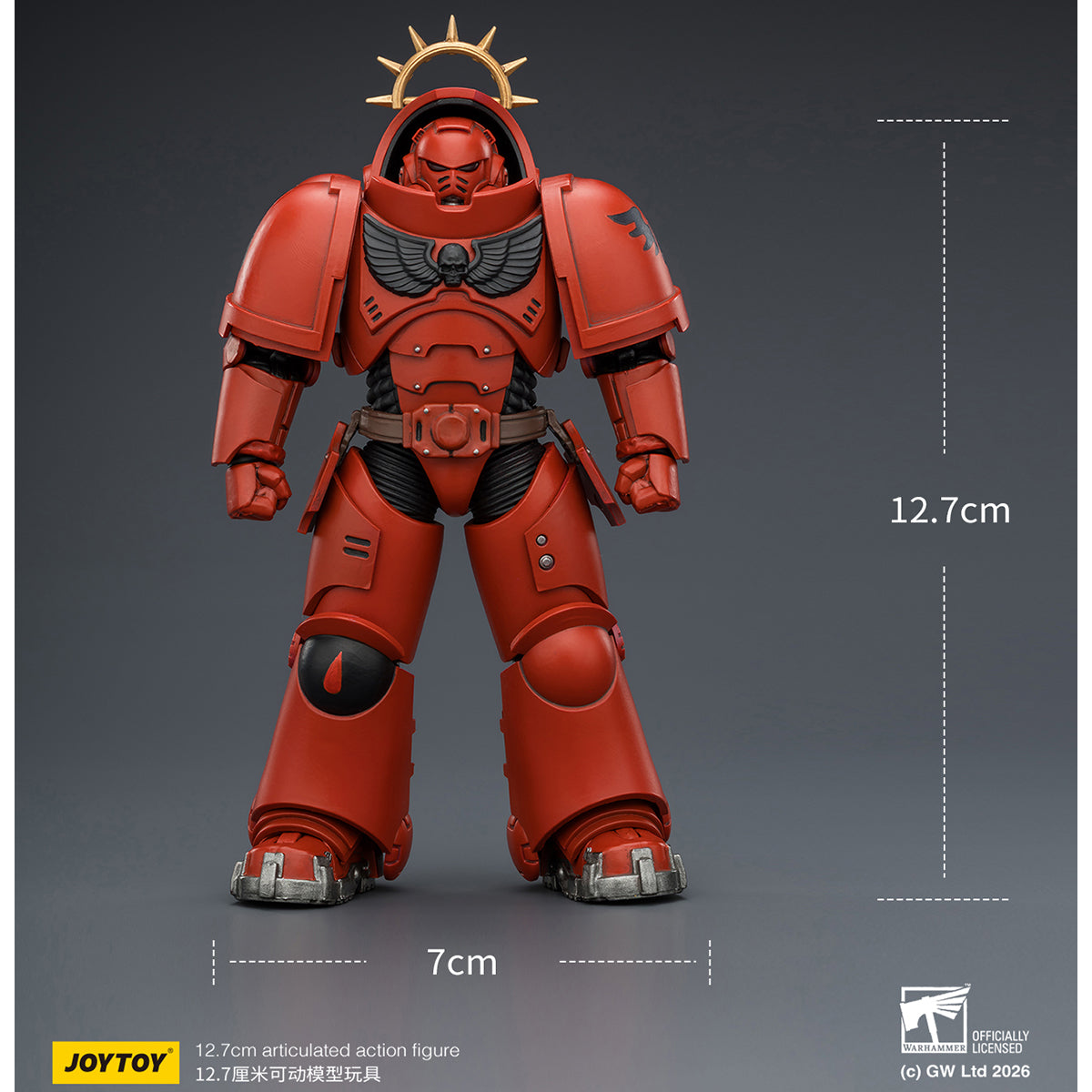 JOYTOY Warhammer 40,000: Space Marine 2 Heavy Intercessor with Heavy Bolt Rifle and Bolt Pistol (Game Edition) 1/18 Scale Action Figure