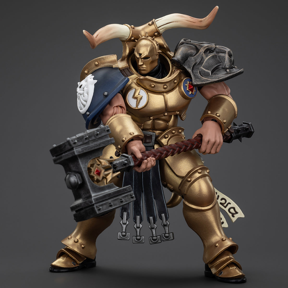JOYTOY Warhammer AGE OF SIGMAR Stormcast Eternals The Blacktalons Rostus Oxenhammer Figuras de acción
