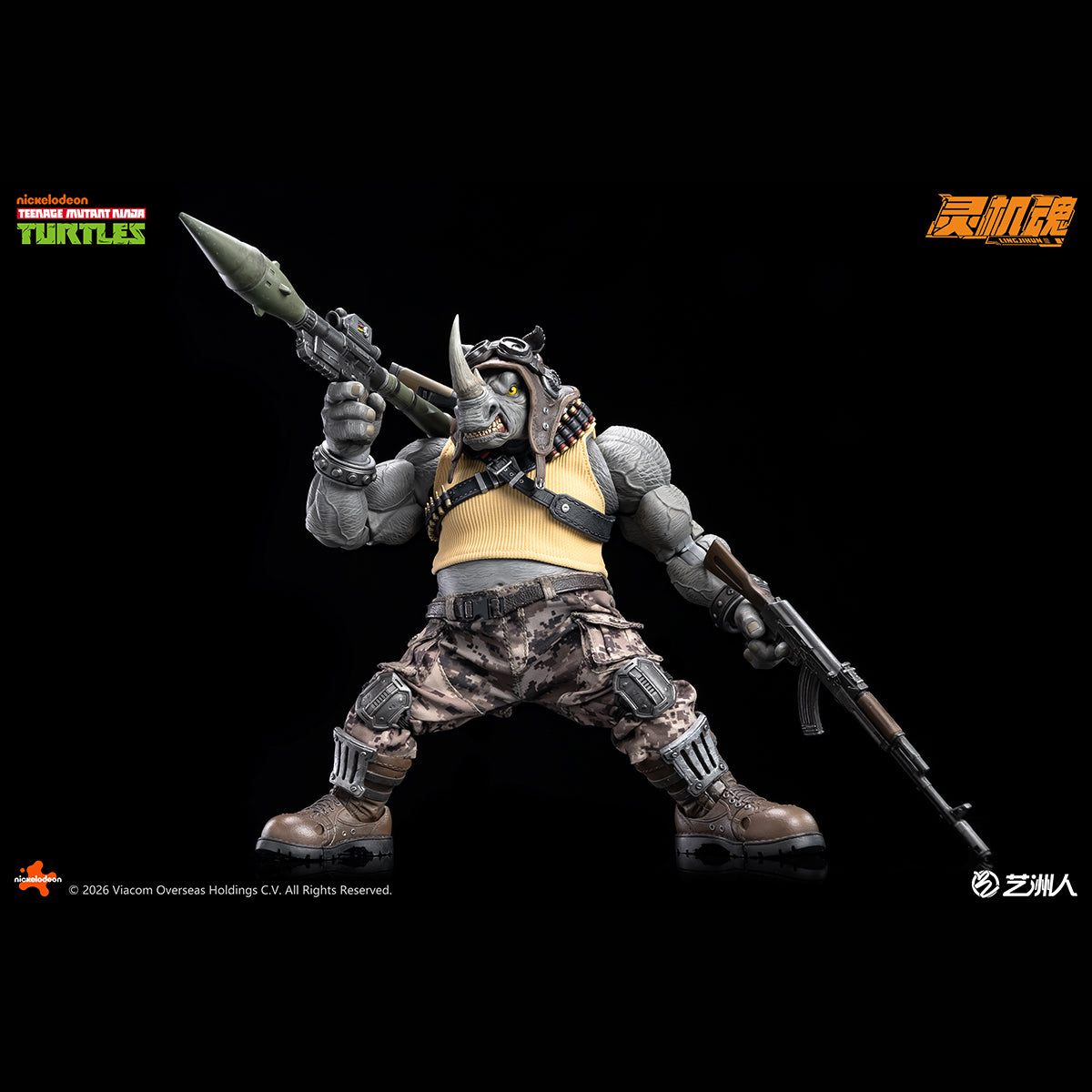 LINGJIHUN TMNT-Bebop & TMNT-Rocksteady 1/10 Scale Action Figure