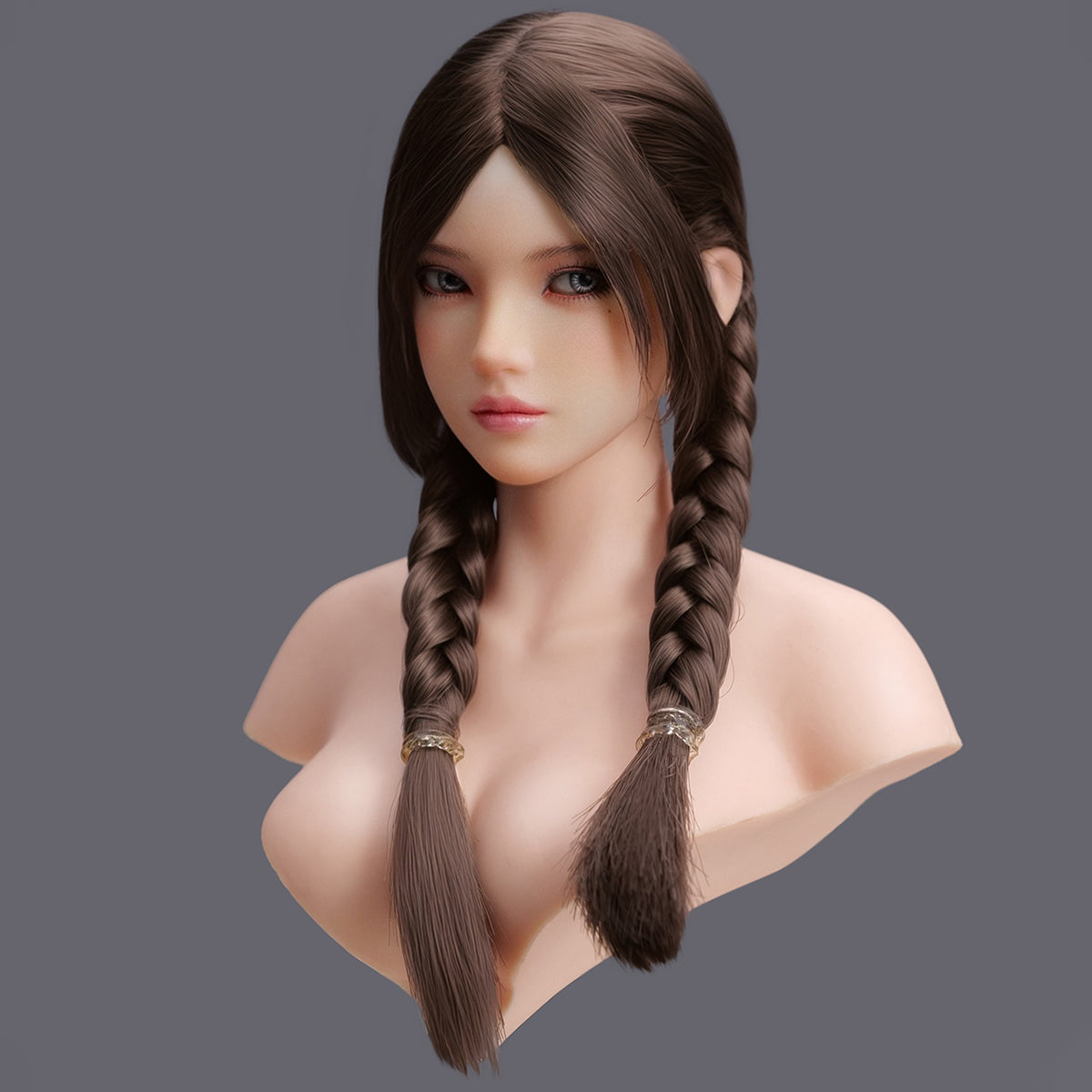 Escultura de cabeza femenina asiática con ojos móviles de YMTOYS - Yiyi (versión E) para figuras
