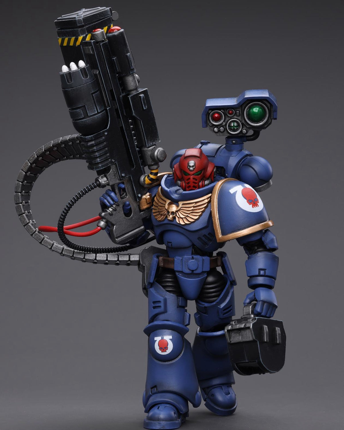 HiPlay JoyToy Warhammer 40K Collectible Figure: Ultramarines Sergeant with Vengor Launcher 1:18 Scale Action Figures (Sergeant with Vengor Launcher JT8803)