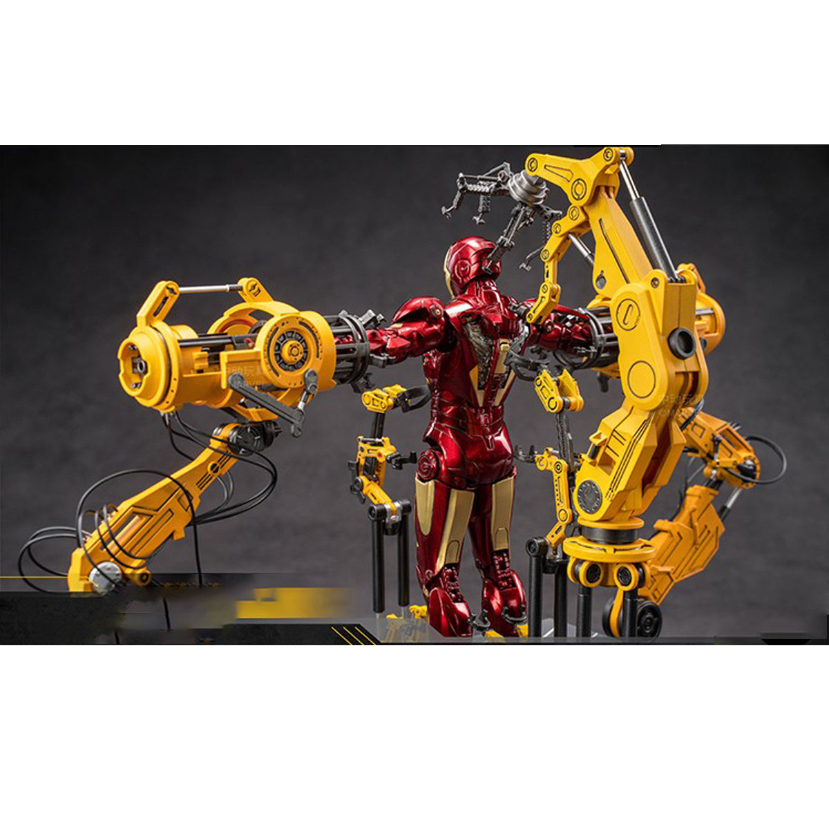ZD Toys Anniversary Series Iron Man MK4 Armor Dismantling Platform Set (1918) 1/10 Scale Action Figures