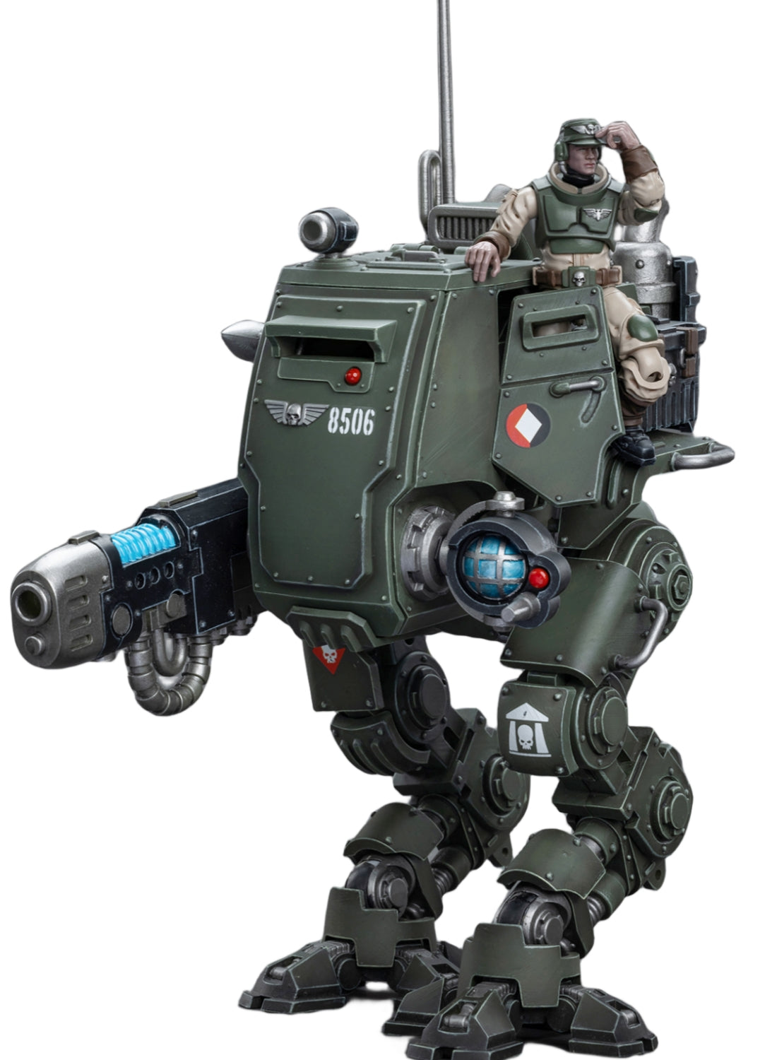 HiPlay JoyToy Warhammer 40K Collectible Figure: Astra Militarum Cadian Armoured Sentinel 1:18 Scale Action Figures JT8940