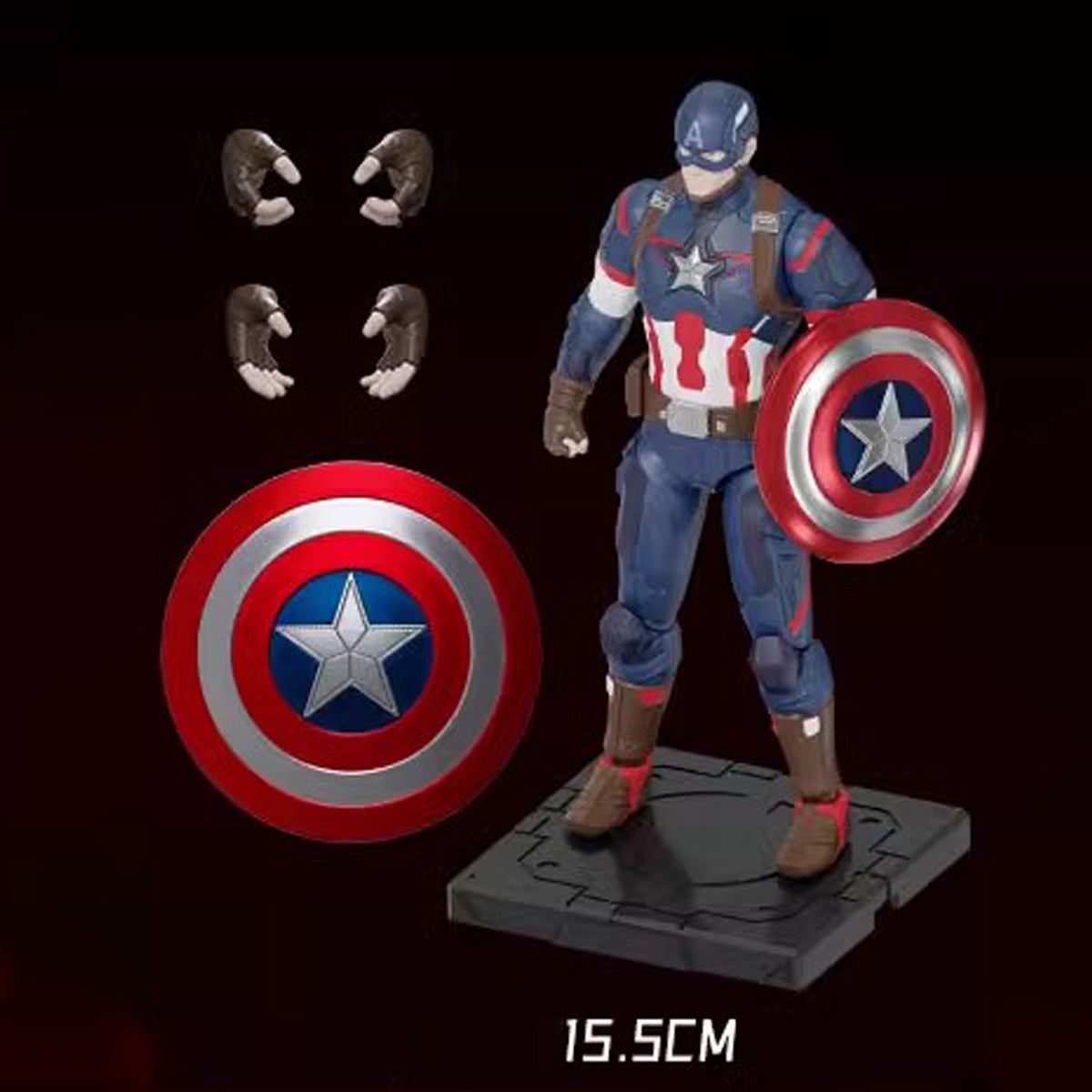 (Only Shipped to the UK) Fondjoy 1/12 Scale Infinity Saga Captain America MV24105 Assembly Model Kits