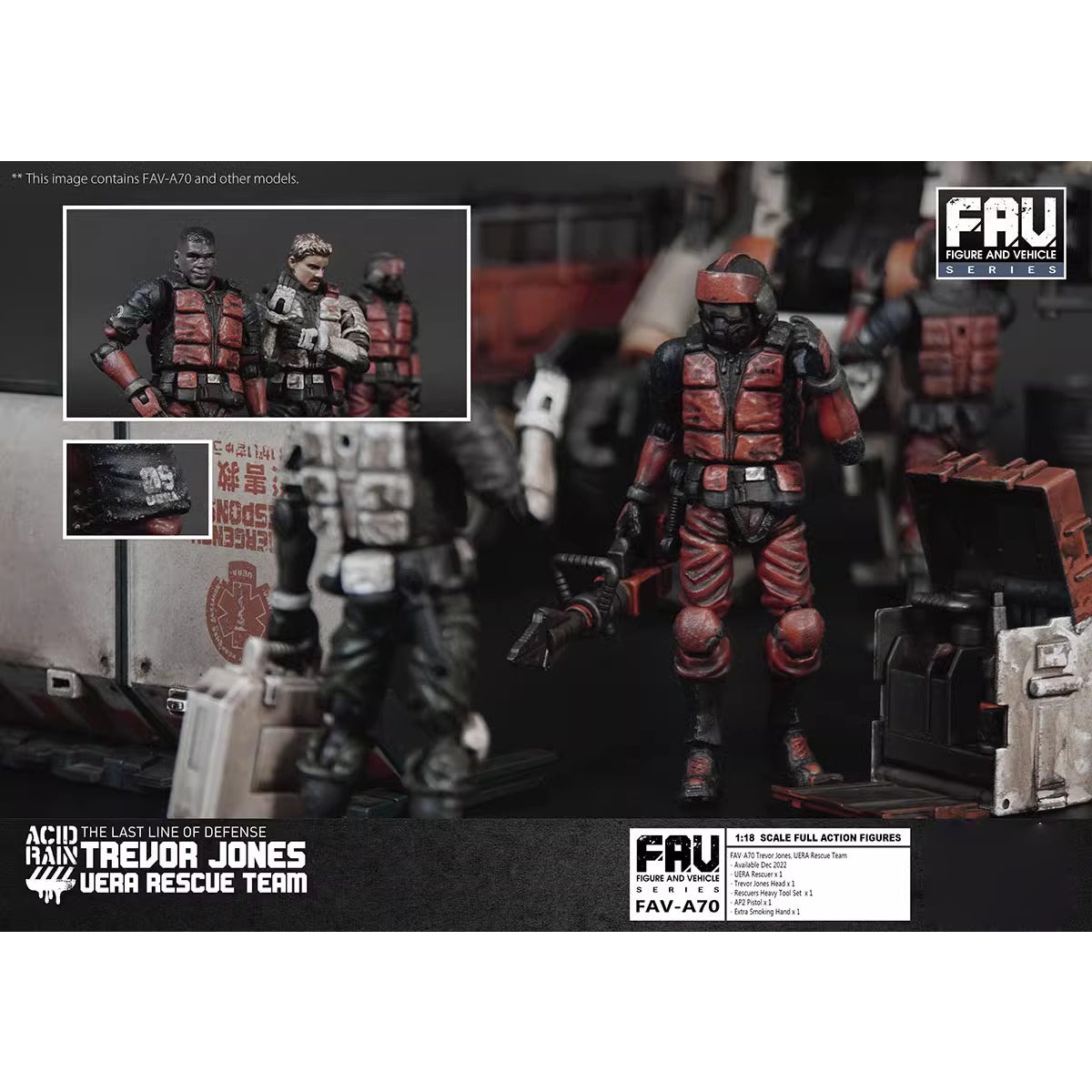 TOY ALLIANCE Acid Rain World Trevor Jones UERA Rescue Team Action Figure