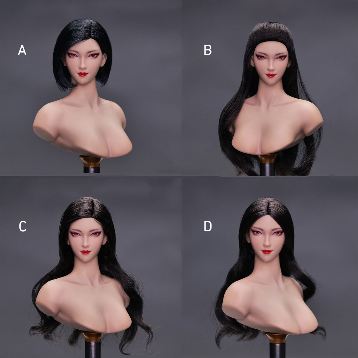 YMTOYS Asian Female Head Sculpt Jing Figure Accessory