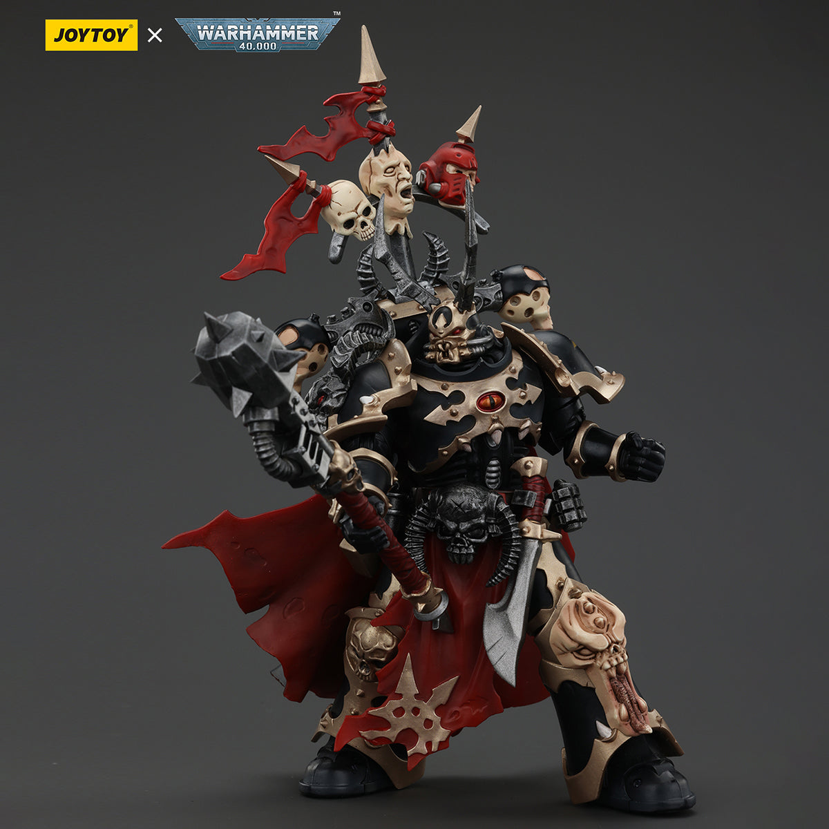 JOYTOY Chaos Space JT00997 Marines Black Legion Chosen Champion with Bolter and Power Maul 1/18 Scale Action Figures
