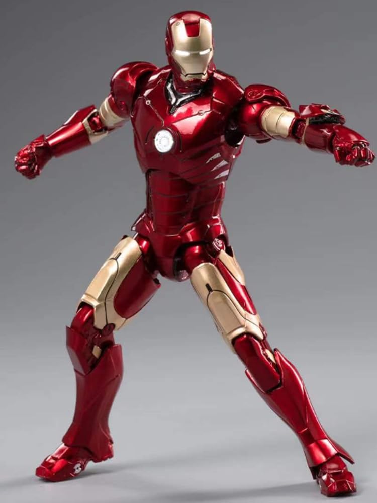 Conjunto completo de figuras coleccionables de ZD: Iron Man Mark, figura de acción en miniatura a escala 1:10